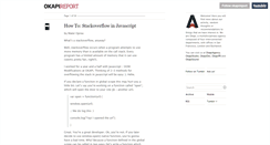 Desktop Screenshot of okapireport.com
